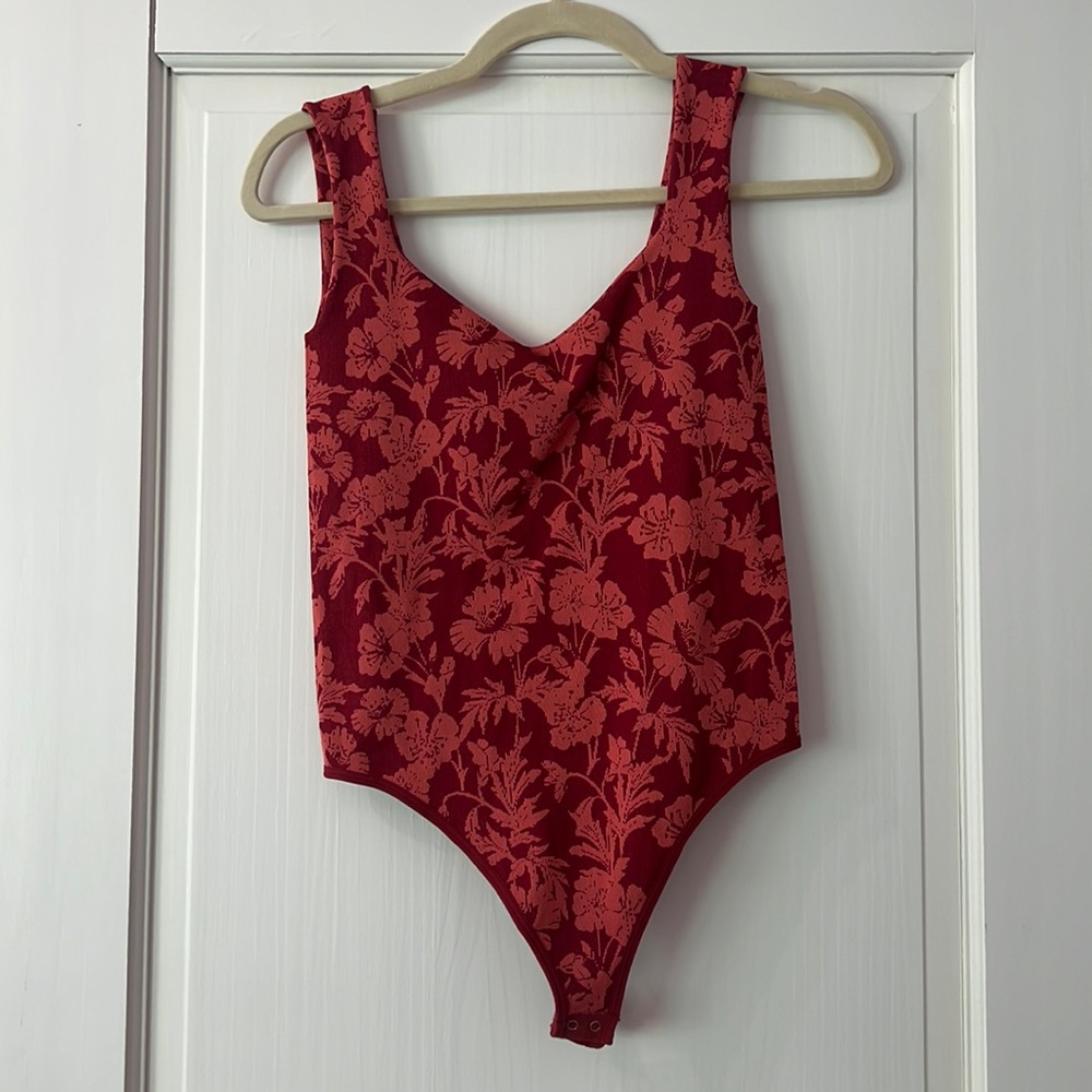 Free people floral bodysuit